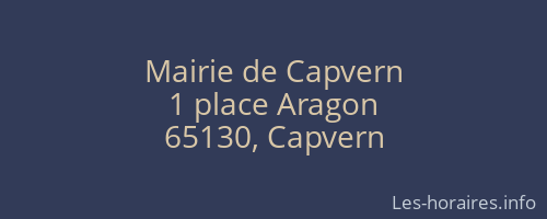 Mairie de Capvern
