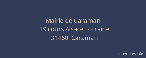 Mairie de Caraman
