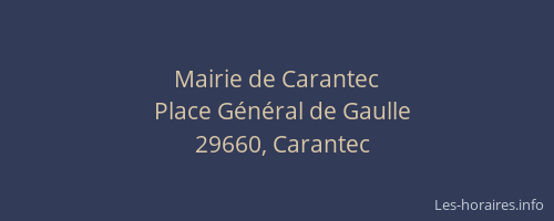 Mairie de Carantec