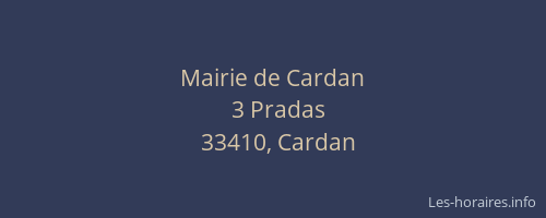 Mairie de Cardan