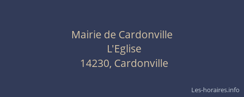Mairie de Cardonville