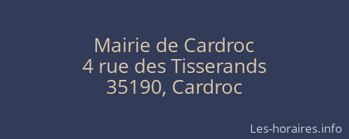 Mairie de Cardroc