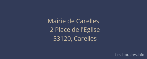 Mairie de Carelles