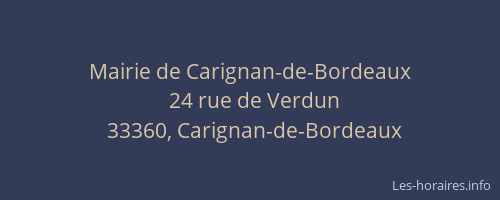 Mairie de Carignan-de-Bordeaux