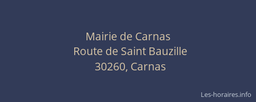 Mairie de Carnas