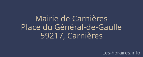 Mairie de Carnières