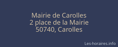 Mairie de Carolles