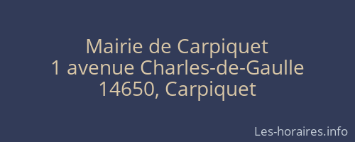 Mairie de Carpiquet
