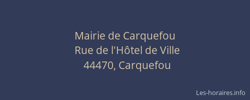 Mairie de Carquefou