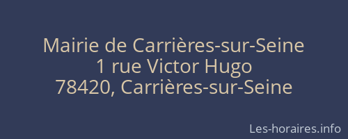 Mairie de Carrières-sur-Seine