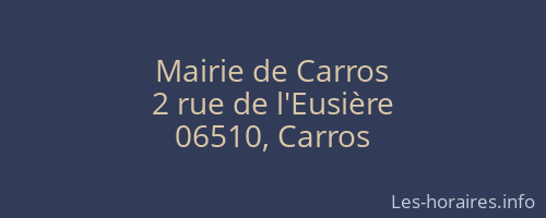 Mairie de Carros