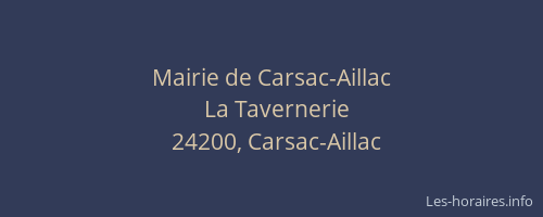 Mairie de Carsac-Aillac