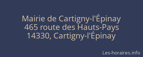 Mairie de Cartigny-l'Épinay