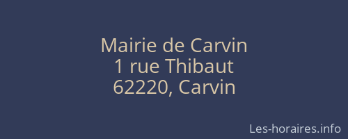Mairie de Carvin