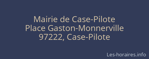 Mairie de Case-Pilote