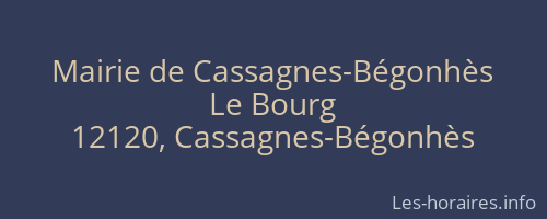 Mairie de Cassagnes-Bégonhès