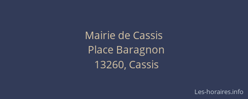 Mairie de Cassis
