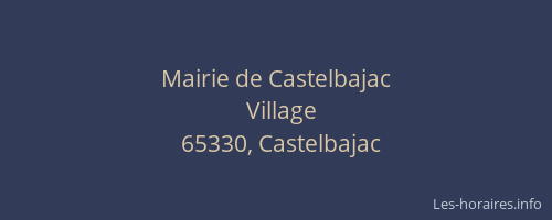 Mairie de Castelbajac