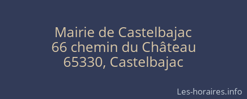 Mairie de Castelbajac