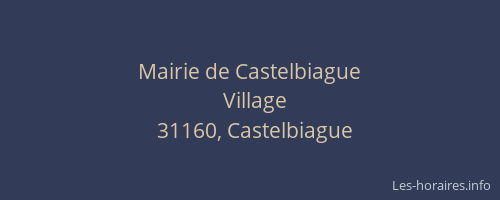 Mairie de Castelbiague