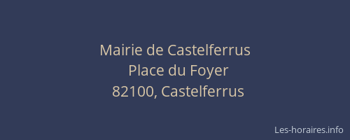 Mairie de Castelferrus