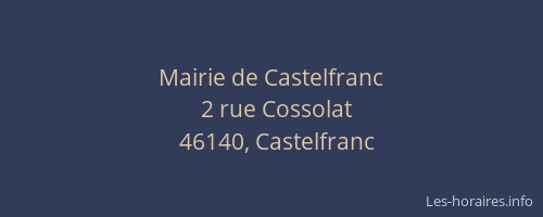 Mairie de Castelfranc