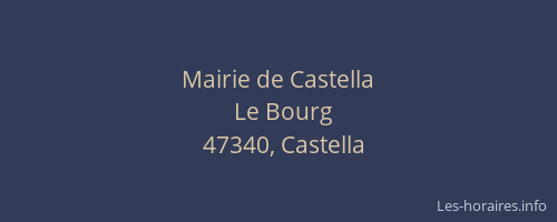 Mairie de Castella