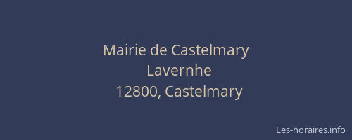 Mairie de Castelmary