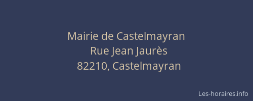 Mairie de Castelmayran