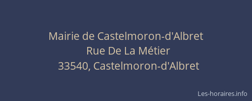 Mairie de Castelmoron-d'Albret