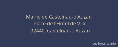 Mairie de Castelnau-d'Auzan