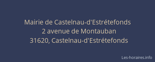 Mairie de Castelnau-d'Estrétefonds