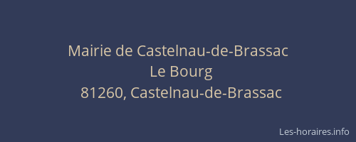 Mairie de Castelnau-de-Brassac