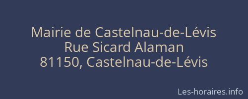 Mairie de Castelnau-de-Lévis