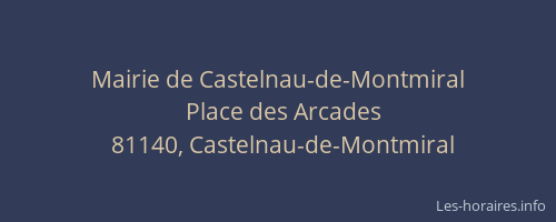 Mairie de Castelnau-de-Montmiral