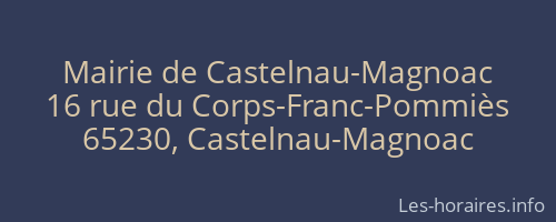 Mairie de Castelnau-Magnoac