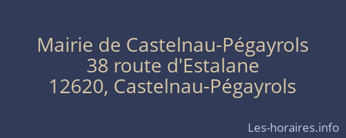 Mairie de Castelnau-Pégayrols