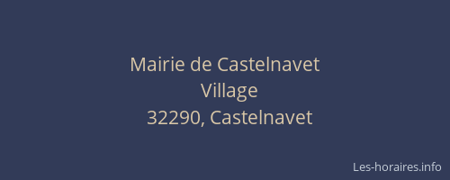 Mairie de Castelnavet