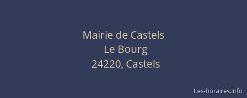 Mairie de Castels