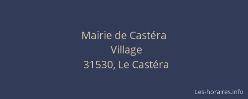 Mairie de Castéra