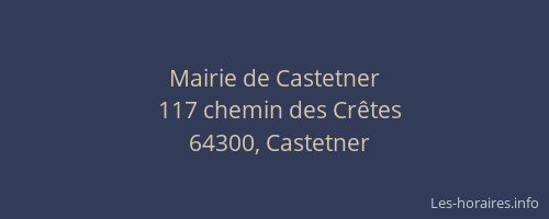 Mairie de Castetner