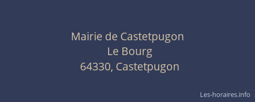 Mairie de Castetpugon
