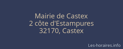 Mairie de Castex