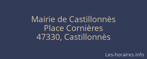 Mairie de Castillonnès