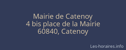 Mairie de Catenoy