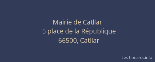 Mairie de Catllar