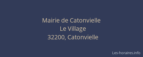 Mairie de Catonvielle