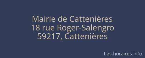 Mairie de Cattenières