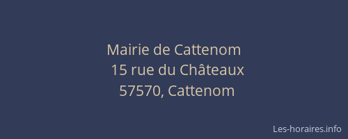 Mairie de Cattenom