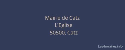 Mairie de Catz
